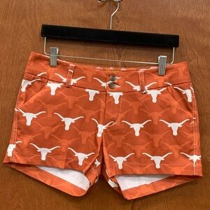 Ladies Loud Mouth University of Texas Longhorns shorts size 4